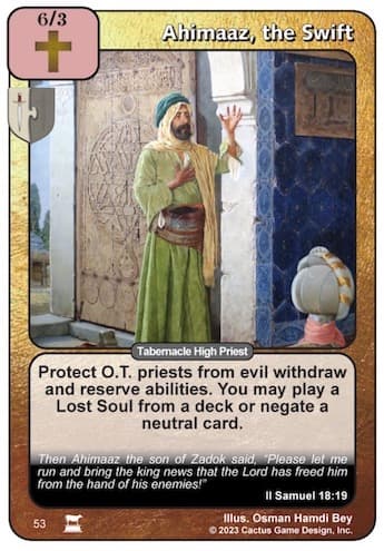 Ahimaaz, the Swift