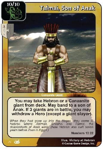 Talmai, son of Anak
