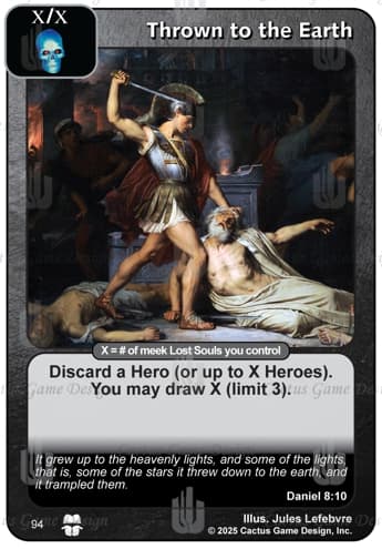 Thrown to the Earth