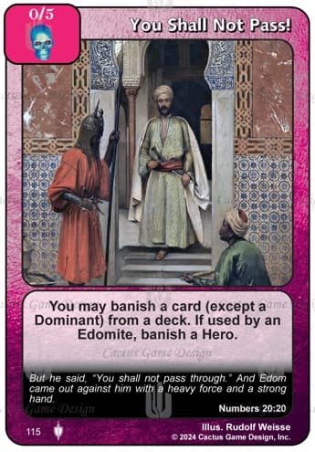 You Shall Not Pass!