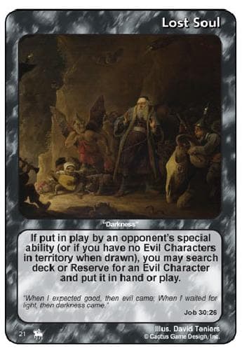 Lost Soul "Darkness" [Job 30:26]