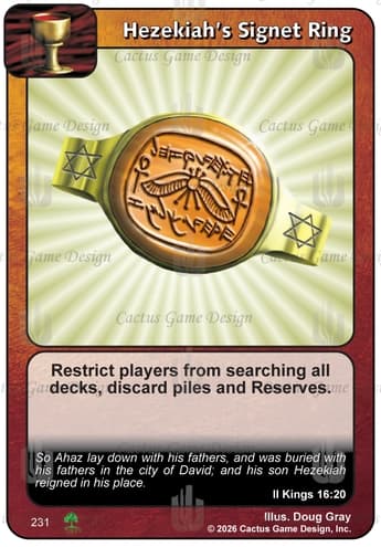 Hezekiah's Signet Ring [RR2]