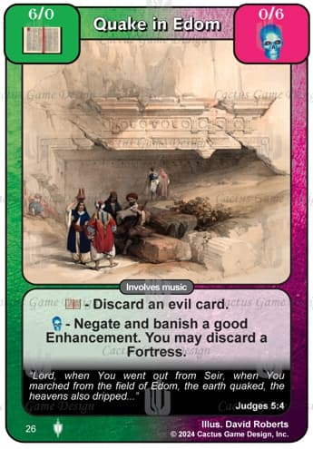 Quake in Edom