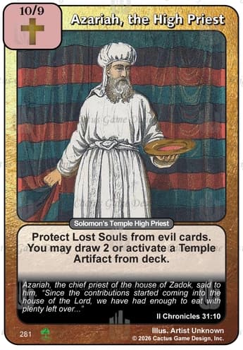 Azariah, the High Priest [RR2]