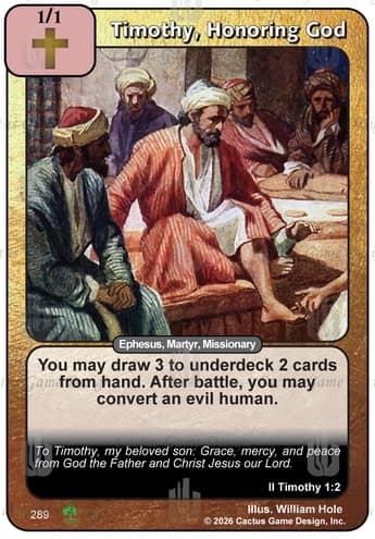 Timothy, Honoring God [RR2]