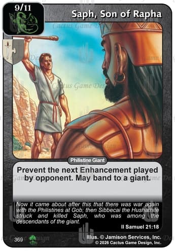 Saph, Son of Rapha [RR2]