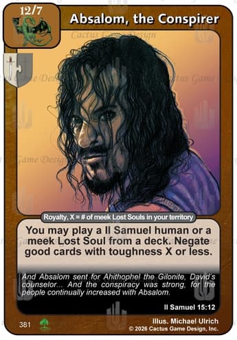 Absalom, the Conspirer [RR2]