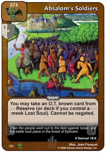 Absalom’s Soldiers [RR2]
