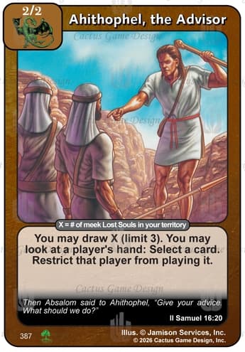Ahithophel, the Advisor [RR2]