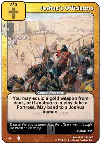 Joshua's Officiators