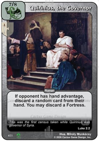 Quirinius, the Governor [RR2]