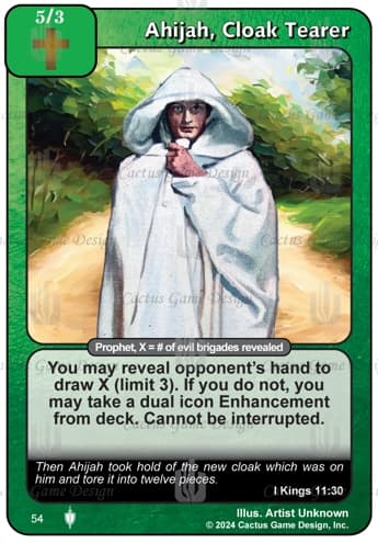 Ahijah, Cloak Tearer