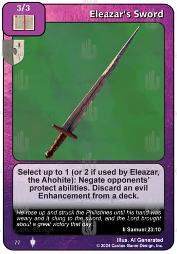 Eleazar's Sword [II]