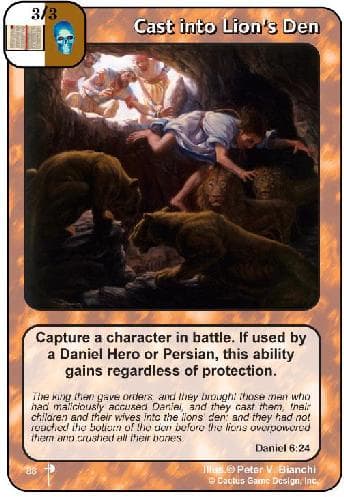 Cast into Lion's Den