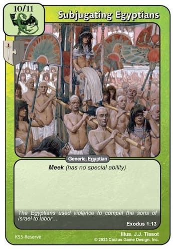 Subjugating Egyptians [K]