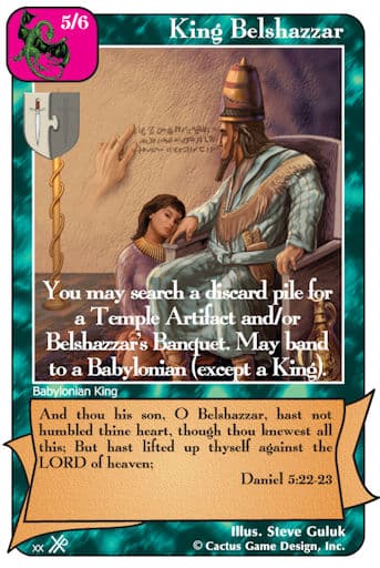 King Belshazzar