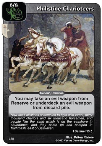 Philistine Charioteers [L]