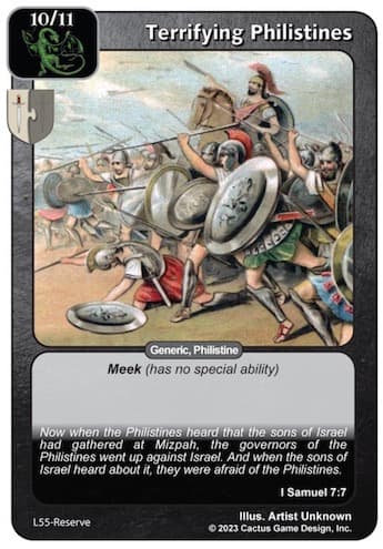 Terrifying Philistines [L]