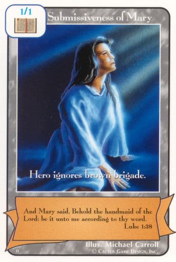 Submissiveness of Mary (D)
