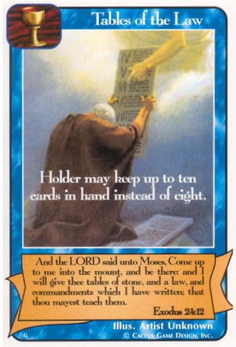 Tables of the Law (G)