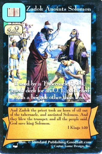 Zadok Annoints Solomon