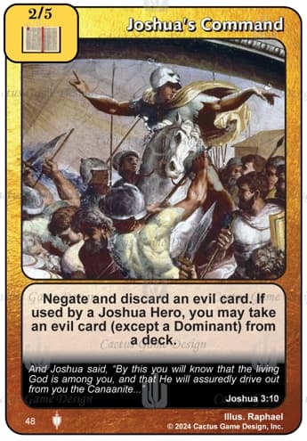 Joshua's Command