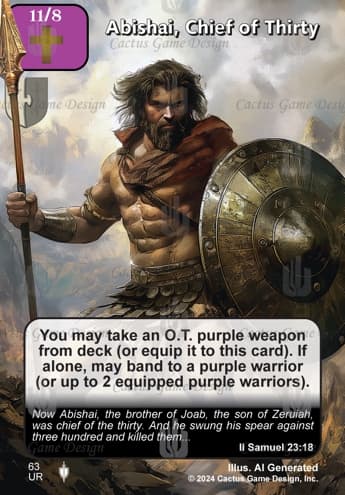Abishai, Chief of Thirty