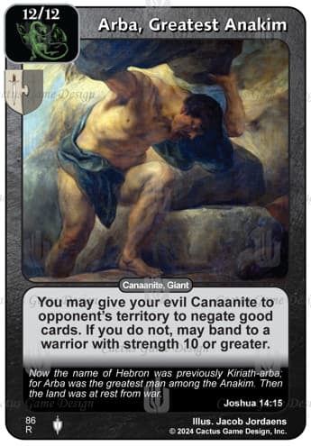 Arba, Greatest Anakim
